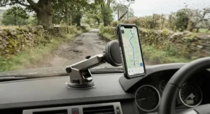 A robust magnetic phone holder for cars, tested for stability on bumpy British country roads.