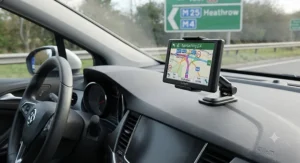 Discrete, low-profile sat nav mount for dashboard that keeps your view of the road clear