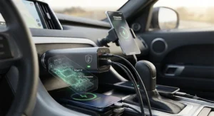 Safe, intelligent multi-port car charger with built-in protection against overheating and power surges