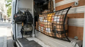 Car shopping hooks for boot used alongside a boot cargo net to organise weekly groceries
