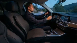 Breathable universal car seat covers providing extra cushioning for daily motorway commuters