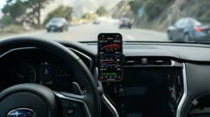 Wireless performance monitor for car syncing with a smartphone app
